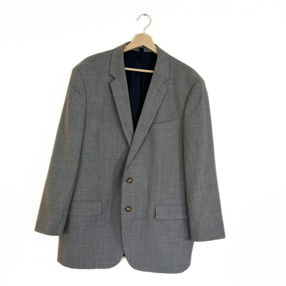 J.Crew Men’s Size 46R Gray Wool Thompson Modern Suit Blazer Sport Coat Jacket - Picture 1 of 6